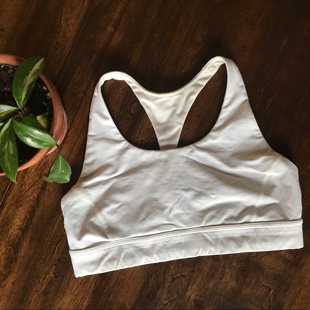 Lululemon White Sports Bra